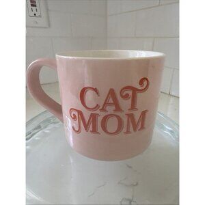 CAT MOM Coffee Mug Parker Lane Stoneware Pink